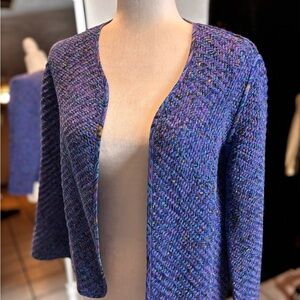 100% Silk Purple Vintage Blazer by Chico’s Design